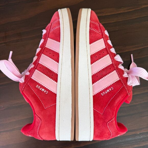 Size 7.5 - adidas Campus 00s Low Scarlet Red Gum sole - H03477 - Picture 5 of 14